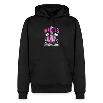 Styrian Accordion Girls Accordion - Men’s Premium Organic Hoodie - black - Front - Nico (187cm)