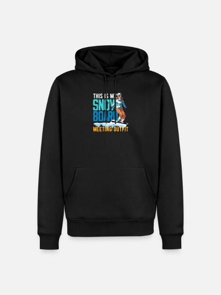 Snowboarden Snowboardtreffen Sessellift - Männer Premium Bio Hoodie - Schwarz