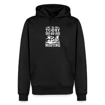 Snowboarden Snowboardtreffen Sessellift - Männer Premium Bio Hoodie - Schwarz - Vorne - Nico (187cm)