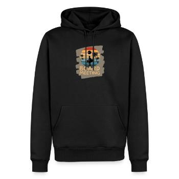 Surfing Board Meeting - Männer Premium Bio Hoodie - Schwarz - Vorne - Nico (187cm)