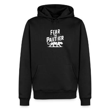 Fear the Panther - Men’s Premium Organic Hoodie - black - Front - Nico (187cm)