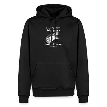 Warrior Cats -windclan Dreams - Men’s Premium Organic Hoodie - black - Front - Nico (187cm)