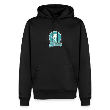 Snowboarding Board Meeting - Männer Premium Bio Hoodie - Schwarz - Vorne - Nico (187cm)