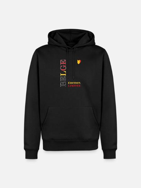 Belgium Limited Edition Graphic - Men’s Premium Organic Hoodie - black