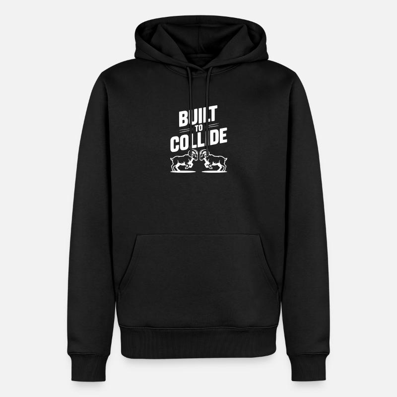 Construit pour entrer en collision - Sweat à capuche Premium bio Homme - noir