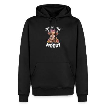 Dictons des Highlands Cattle Cadeau drôle drôle - Sweat à capuche Premium bio Homme - noir - Devant - Nico (187cm)