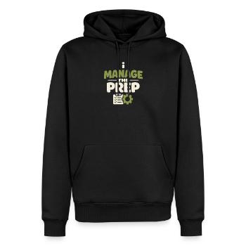 Family Provision Emergency Planner Prepper - Men’s Premium Organic Hoodie - black - Front - Nico (187cm)