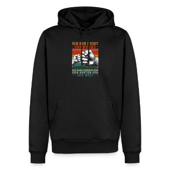 Ich Habe Nur Den Besten Opa Der Welt Retro - Männer Premium Bio Hoodie - Schwarz - Vorne - Nico (187cm)