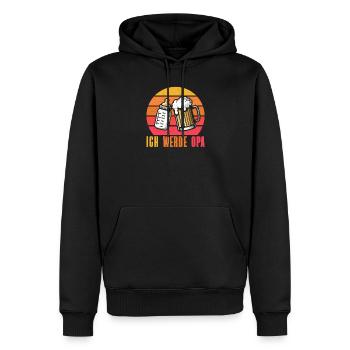 Ich Werde Opa Baby Großvater Pops Großeltern - Männer Premium Bio Hoodie - Schwarz - Vorne - Nico (187cm)