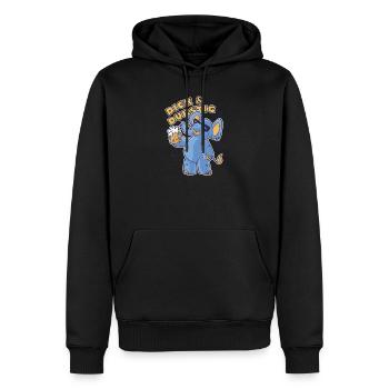 Dick und Durstig Lustiger Spruch Saufen Bier - Männer Premium Bio Hoodie - Schwarz - Vorne - Nico (187cm)