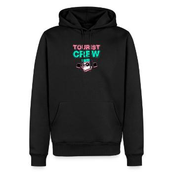 Équipe de tourisme caméra Équipement de voyage World Travelers - Sweat à capuche Premium bio Homme - noir - Devant - Nico (187cm)