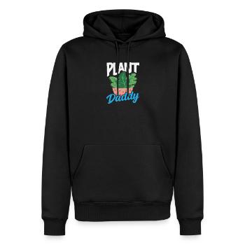 Pflanzenliebhaber Daddy Pflanzen Sukkulente Blume - Männer Premium Bio Hoodie - Schwarz - Vorne - Nico (187cm)