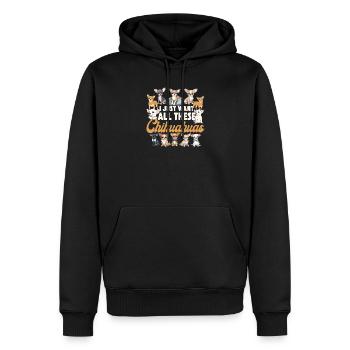Chihuahua Chihuahueño I Just Want - Männer Premium Bio Hoodie - Schwarz - Vorne - Nico (187cm)