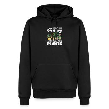 Plant lovers need more plants funny - Men’s Premium Organic Hoodie - black - Front - Nico (187cm)
