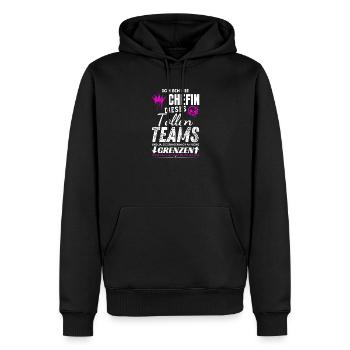 Chefin dieses Tollen Teams Chefin Geschenke - Männer Premium Bio Hoodie - Schwarz - Vorne - Nico (187cm)