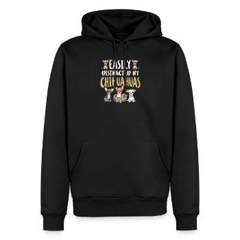 Chihuahua Chihuahueño Easily - Männer Premium Bio Hoodie - Schwarz - Vorne - Nico (187cm)