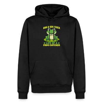 Frog Catcher Bug Dispatcher Life Of A Catcher Frog - Männer Premium Bio Hoodie - Schwarz - Vorne - Nico (187cm)
