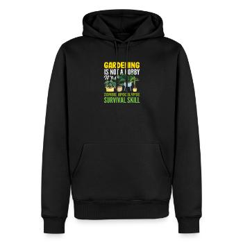 Pflanzenliebhaber Lustig Gartenarbeit Hobby - Männer Premium Bio Hoodie - Schwarz - Vorne - Nico (187cm)