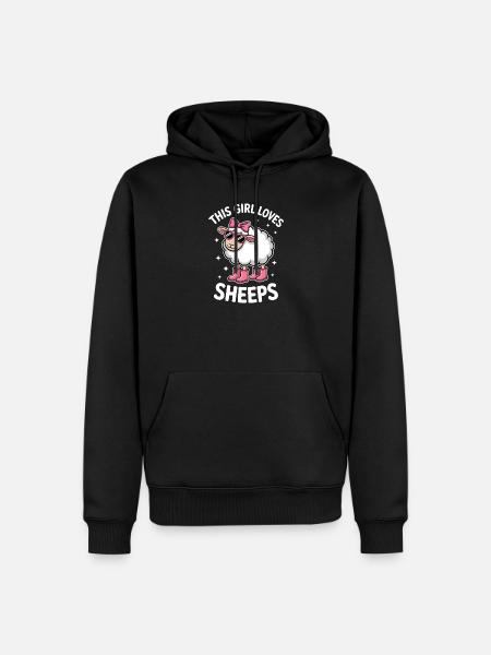 Sheep Sayings Sheep Funny Sheep Gift - Men’s Premium Organic Hoodie - black
