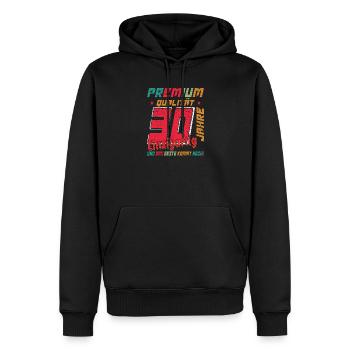 30. Geburtstag Einzigartig Retro-Qualität - Männer Premium Bio Hoodie - Schwarz - Vorne - Nico (187cm)
