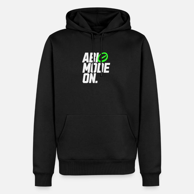 MODE ABI ACTIVÉ - Sweat à capuche Premium bio Homme - noir