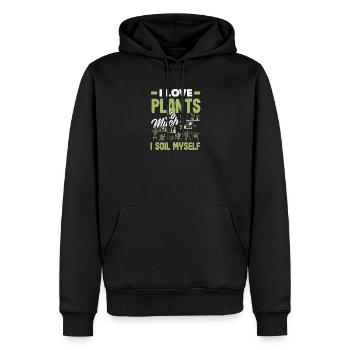 I Love Plant Lover Plants Succulent Garden - Männer Premium Bio Hoodie - Schwarz - Vorne - Nico (187cm)