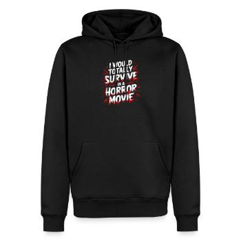 Gruselige Horrorfilm-Fans Halloween-Horrorfilm - Männer Premium Bio Hoodie - Schwarz - Vorne - Nico (187cm)
