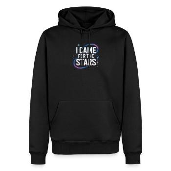 Astronomer Galaxy Outerspace Universe Astronomy - Men’s Premium Organic Hoodie - black - Front - Nico (187cm)