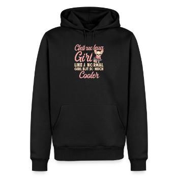 Chihuahua Chihuahueño Girl - Männer Premium Bio Hoodie - Schwarz - Vorne - Nico (187cm)