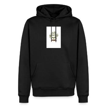 Toujours en croissance - Sweat à capuche Premium bio Homme - noir - Devant - Nico (187cm)