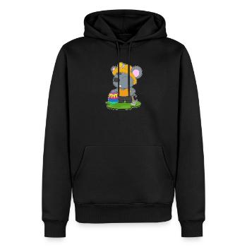 Mouse Easter Mining - Men’s Premium Organic Hoodie - black - Front - Nico (187cm)