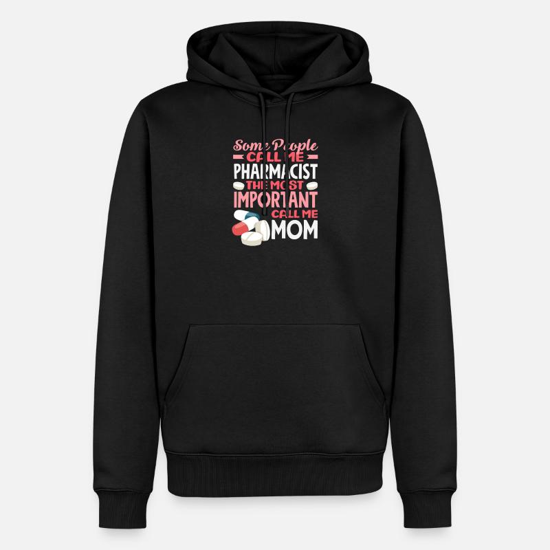 Apothekerin Mama Pharmazietechnikerin Mutter - Männer Premium Bio Hoodie - Schwarz
