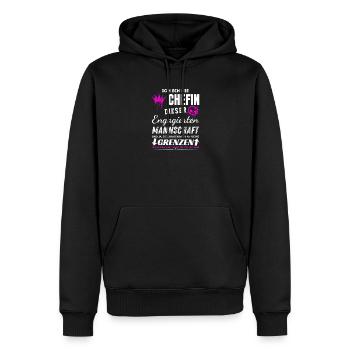 Chefin der Engagierten Mannschaft Chefin Geschenke - Sweat à capuche Premium bio Homme - noir - Devant - Nico (187cm)