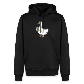 Baissez-vous avec des concombres en bocal Mason - Sweat à capuche Premium bio Homme - noir - Devant - Nico (187cm)