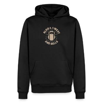Motivation Fitness Bodybuilders Sang, Sueur & Cloches - Sweat à capuche Premium bio Homme - noir - Devant - Nico (187cm)