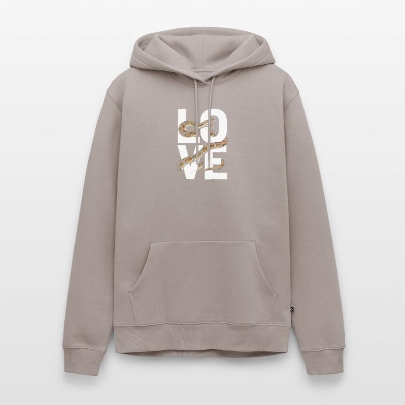 King Python Snakes LOVE Terrarium Python Men’s Premium Organic Hoodie