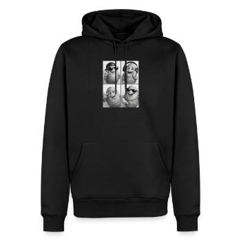 Potato - Männer Premium Bio Hoodie - Schwarz - Vorne - Nico (187cm)
