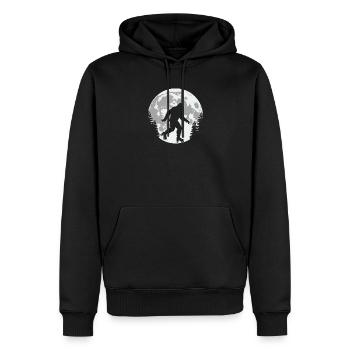 Bigfoot Lune de patinage à roulettes - Sweat à capuche Premium bio Homme - noir - Devant - Nico (187cm)