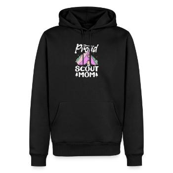 Stolze Pfadfindermama Pfadfindermutter Camp - Männer Premium Bio Hoodie - Schwarz - Vorne - Nico (187cm)