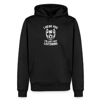 West Highland White Terrier Spruch Westie Geschenk - Männer Premium Bio Hoodie - Schwarz - Vorne - Nico (187cm)