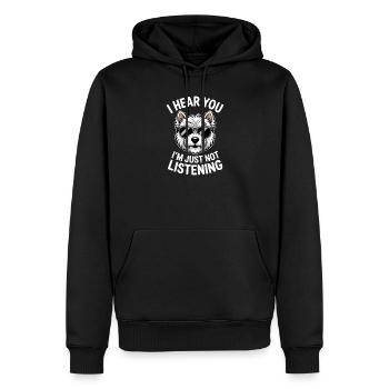 West Highland White Terrier Spruch Westie Geschenk - Männer Premium Bio Hoodie - Schwarz - Vorne - Nico (187cm)