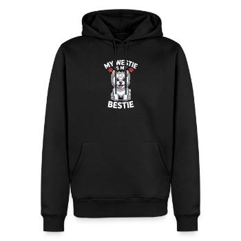 West Highland White Terrier Spruch Westie Geschenk - Männer Premium Bio Hoodie - Schwarz - Vorne - Nico (187cm)