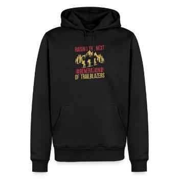 Chef des Girl Scouts qui élève la prochaine génération - Sweat à capuche Premium bio Homme - noir - Devant - Nico (187cm)