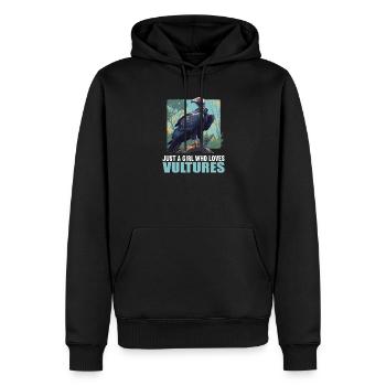 Geier - Männer Premium Bio Hoodie - Schwarz - Vorne - Nico (187cm)