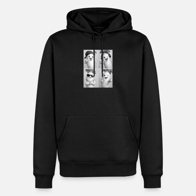 Daikon Radish - Männer Premium Bio Hoodie - Schwarz
