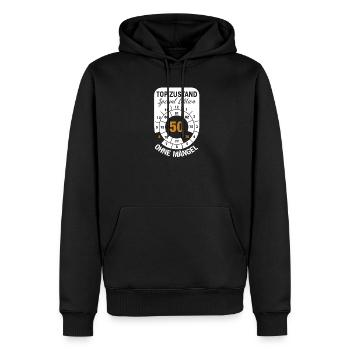 Top Zustand Spezial Edition  50 Jahre 1976 August - Männer Premium Bio Hoodie - Schwarz - Vorne - Nico (187cm)