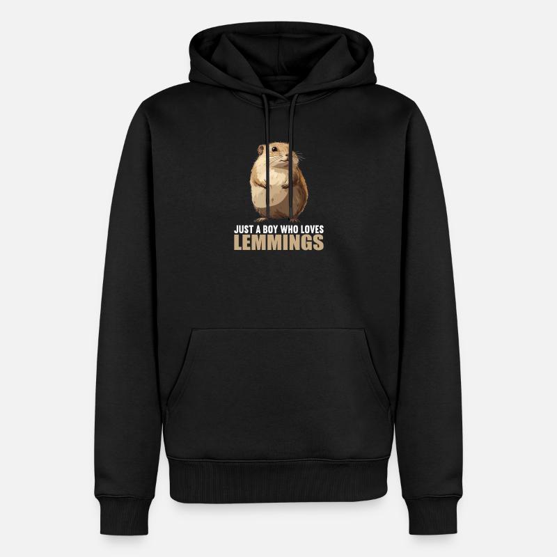 Lemmings Lemming - Sweat à capuche Premium bio Homme - noir