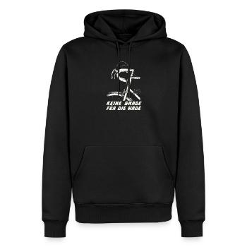 Keine Gnade für die Wade - Rennrad Sport - Männer Premium Bio Hoodie - Schwarz - Vorne - Nico (187cm)