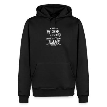 Stolzer Chef des großartigen Teams Chef Geschenk - Sweat à capuche Premium bio Homme - noir - Devant - Nico (187cm)