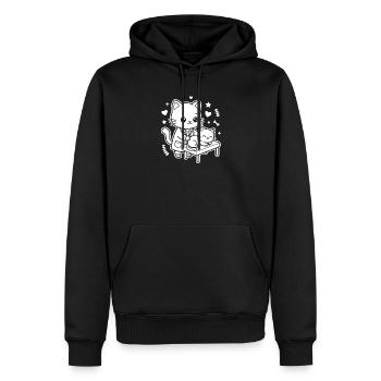 Kätzchen Tierarzt - Männer Premium Bio Hoodie - Schwarz - Vorne - Nico (187cm)